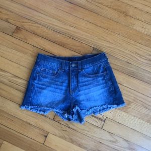 Marshall’s blue jean shorts